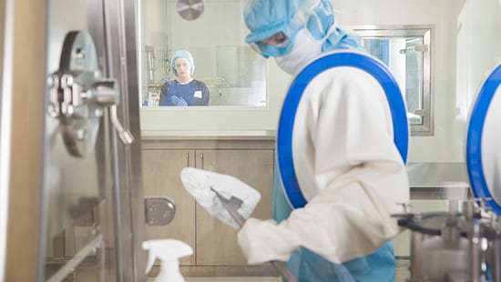 Cleanroom contamination cleaning