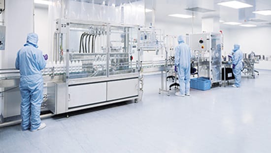 Inside of a cleanroom