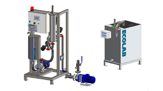 Ecolab’s AquaBatch™ and AquaDrain™ Water Recycling System