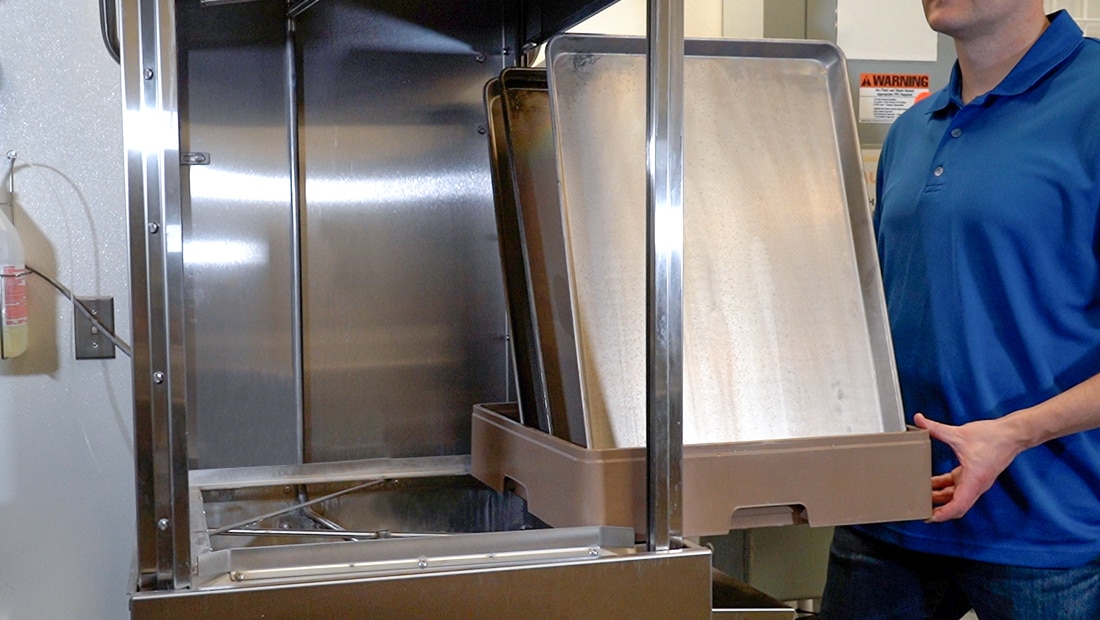 Ecolab XL Warewash Machine in Fast Food Restaurant