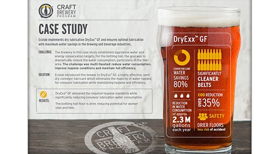 craft brew dryexx conveyor lubrication case study
