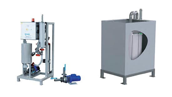 AquaDrain and AquaBatch equipment