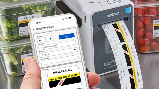 Recipe Label Printer Prep-n-Print Flex Food Label Printer & Label Maker | Ecolab